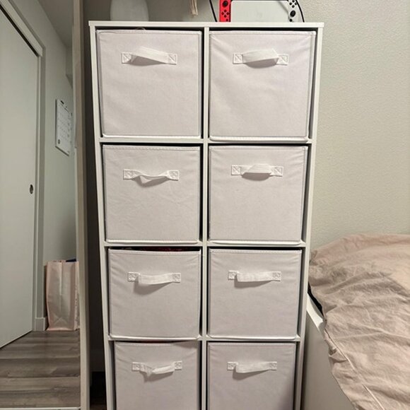 NEW 6 Pack of Cube Organizer Storage Bins Handles, Collapsible Fabric. - Picture 9 of 10